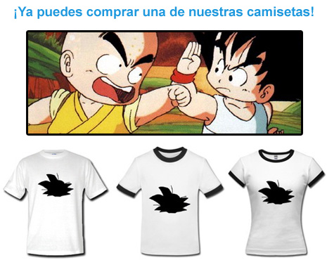 Compra una de nuestras camisetas de Dragon Ball